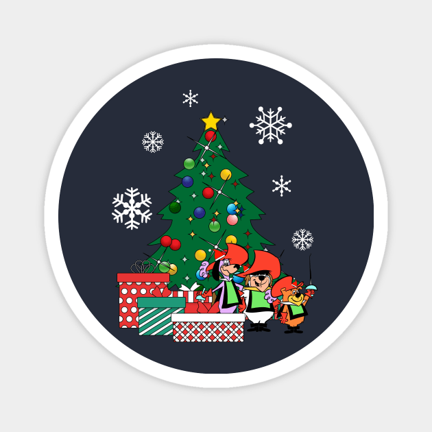 Yippee Yappee And Yahooey Around The Christmas Tree Magnet by Nova5